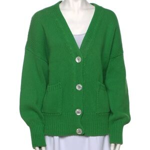 Green Babaa Cardigan Sweater no. 16